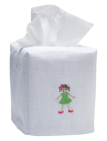Tissue Box Cover, Embroidered Children - Image 11
