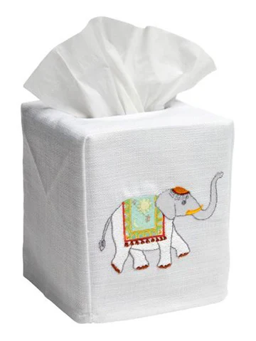 Tissue Box Cover, Embroidered Children - Image 18