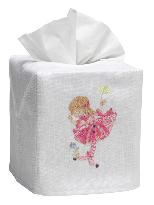 Tissue Box Cover, Embroidered Children - Image 3