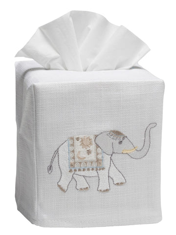 Tissue Box Cover, Embroidered Chinoiserie - Image 11