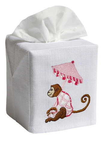 Tissue Box Cover, Embroidered Animals - Image 20