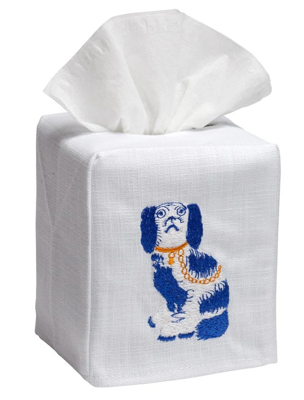 Tissue Box Cover, Embroidered Chinoiserie - Image 9