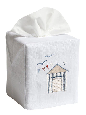 Tissue Box Cover, Embroidered Nautical - Image 14