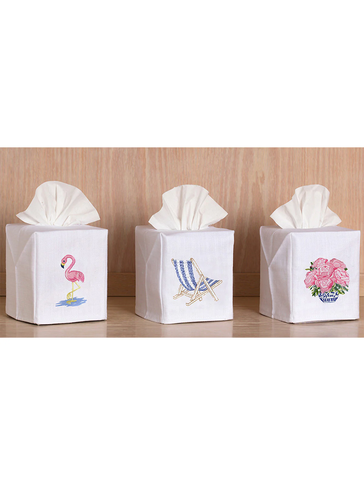 Tissue Box Cover, Embroidered Nautical - Image 7