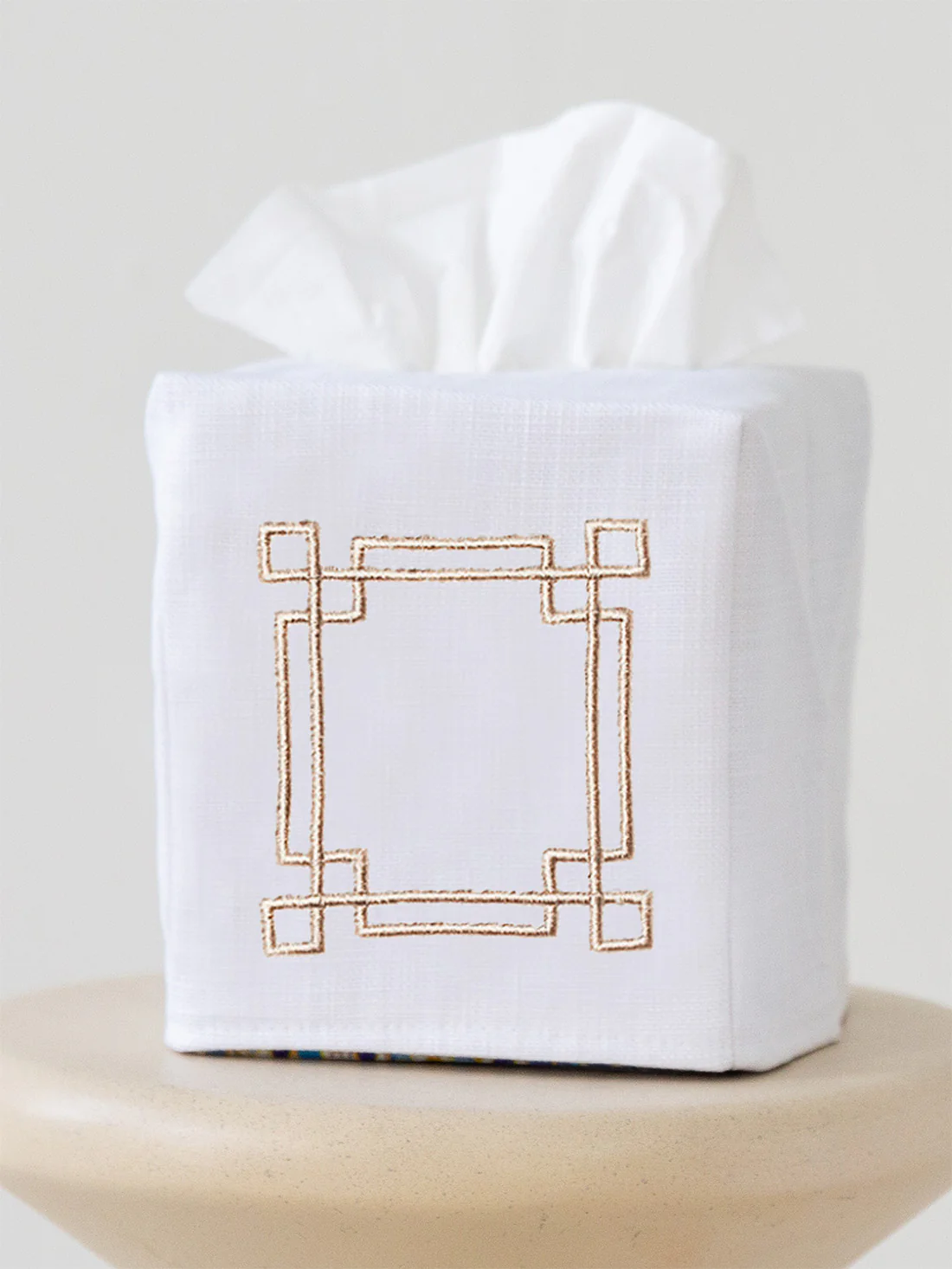 Tissue Box Cover, Embroidered Scrolls - Image 12