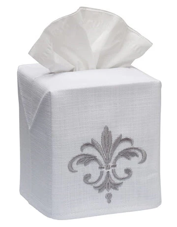 Tissue Box Cover, Embroidered Scrolls - Image 8