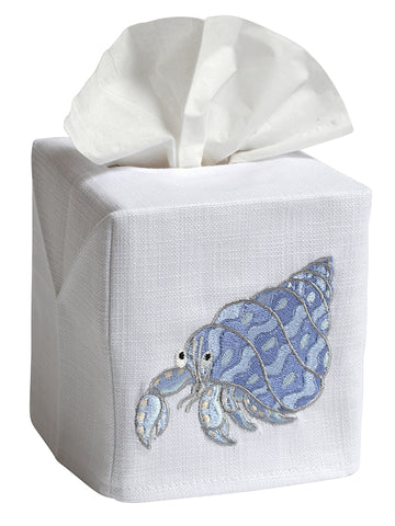 Tissue Box Cover, Embroidered Sea Life - Image 10