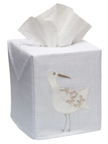 Tissue Box Cover, Embroidered Sea Life - Image 15