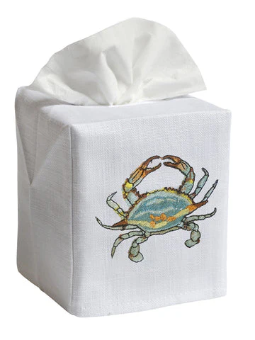 Tissue Box Cover, Embroidered Sea Life - Image 16