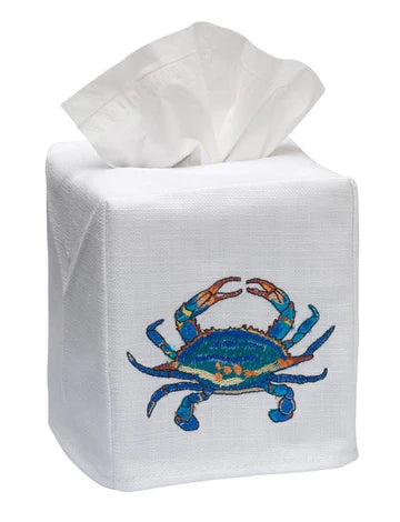 Tissue Box Cover, Embroidered Sea Life - Image 9