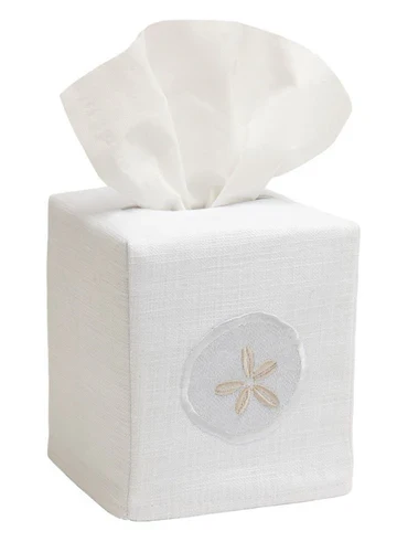 Tissue Box Cover, Embroidered Shell Collection - Image 12