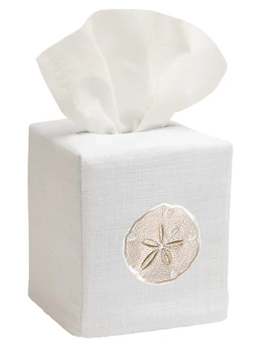 Tissue Box Cover, Embroidered Shell Collection - Image 13