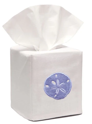 Tissue Box Cover, Embroidered Shell Collection - Image 15