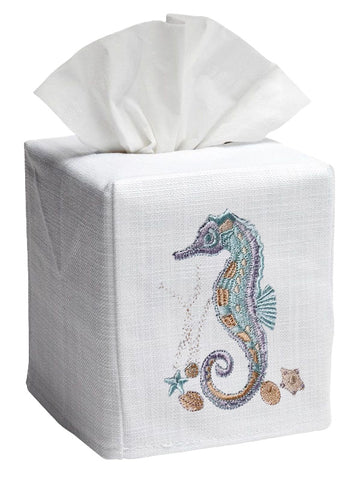 Tissue Box Cover, Embroidered Shell Collection - Image 20