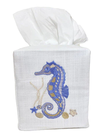 Tissue Box Cover, Embroidered Shell Collection - Image 21