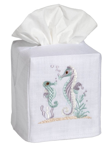 Tissue Box Cover, Embroidered Shell Collection - Image 22