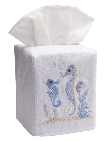 Tissue Box Cover, Embroidered Shell Collection - Image 23