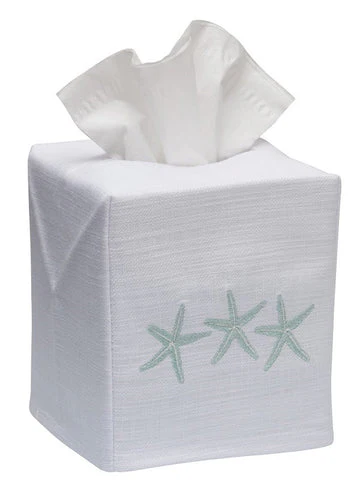 Tissue Box Cover, Embroidered Shell Collection - Image 6