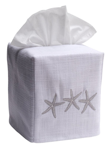 Tissue Box Cover, Embroidered Shell Collection - Image 9