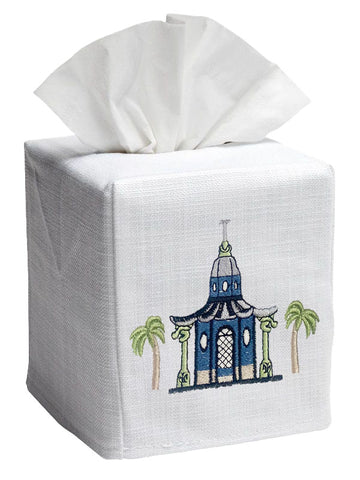 Tissue Box Cover, Embroidered Topiary - Image 10