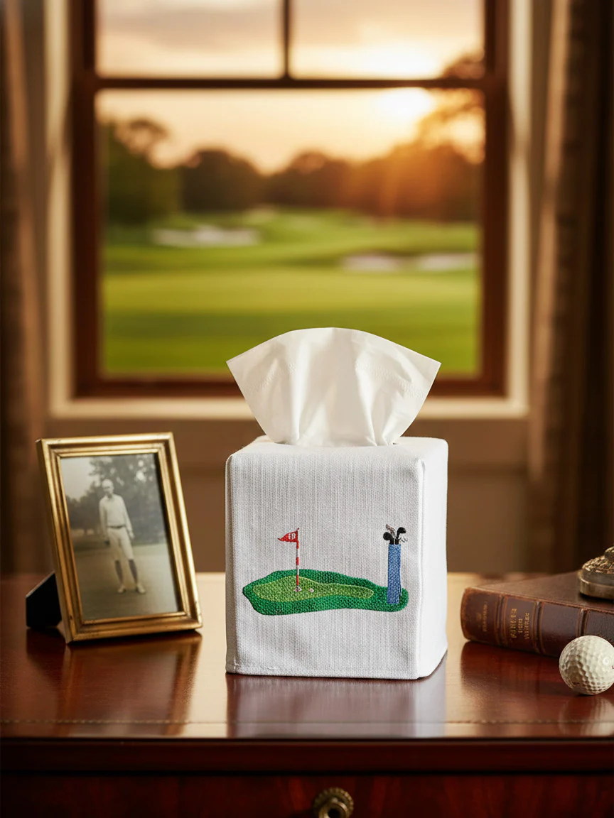 Tissue Box Cover, Embroidered, Whimsical - Image 6