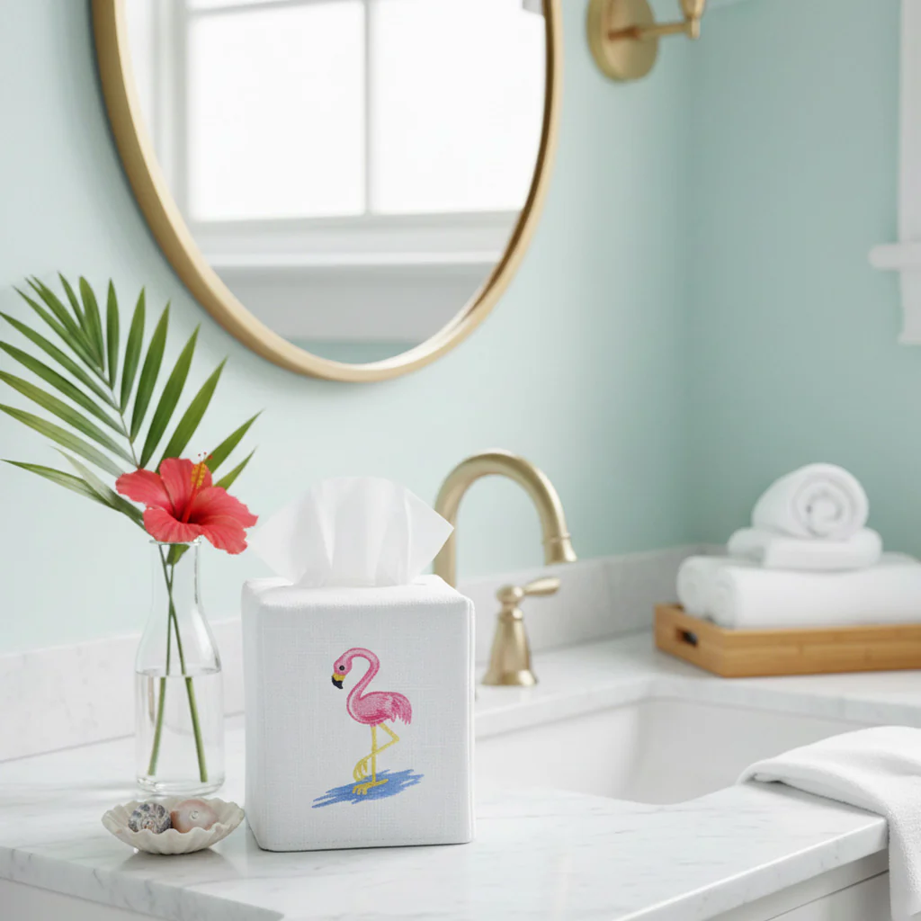 Tissue Box Cover, Floral & Whimsical - Image 4