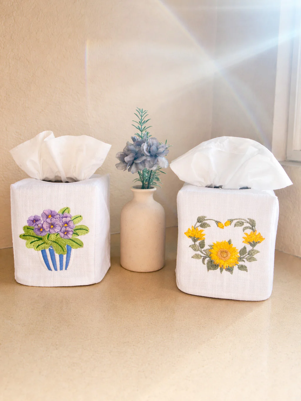Tissue Box Cover, Floral & Whimsical - Image 5