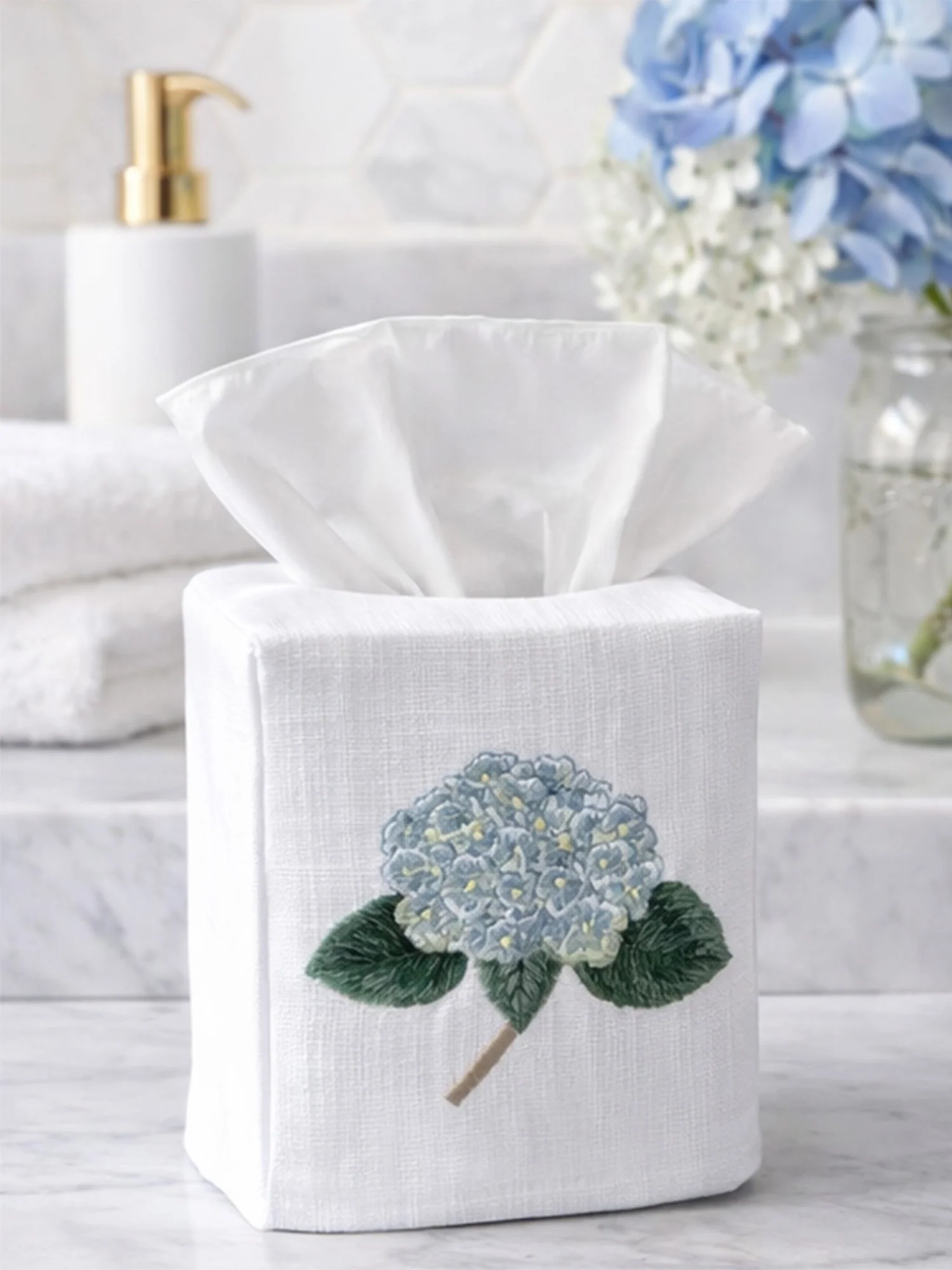 Tissue Box Cover, Floral & Whimsical - Image 8