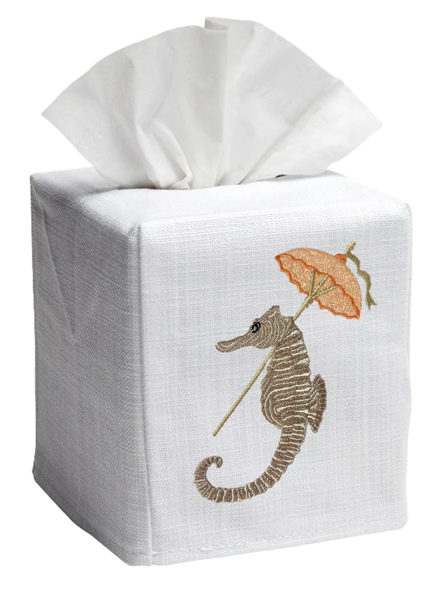Tissue Box Cover, Seahorse Umbrella - Image 2