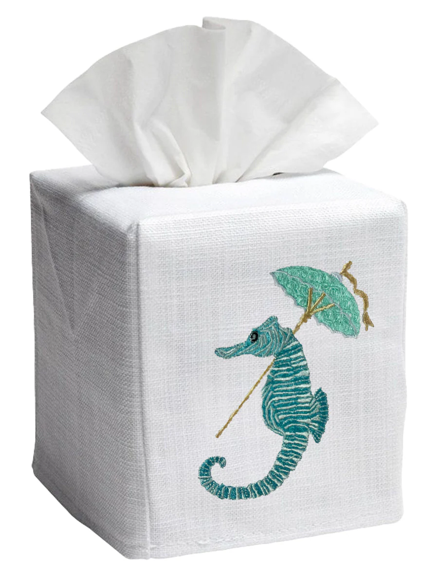 Tissue Box Cover, Seahorse Umbrella - Image 3