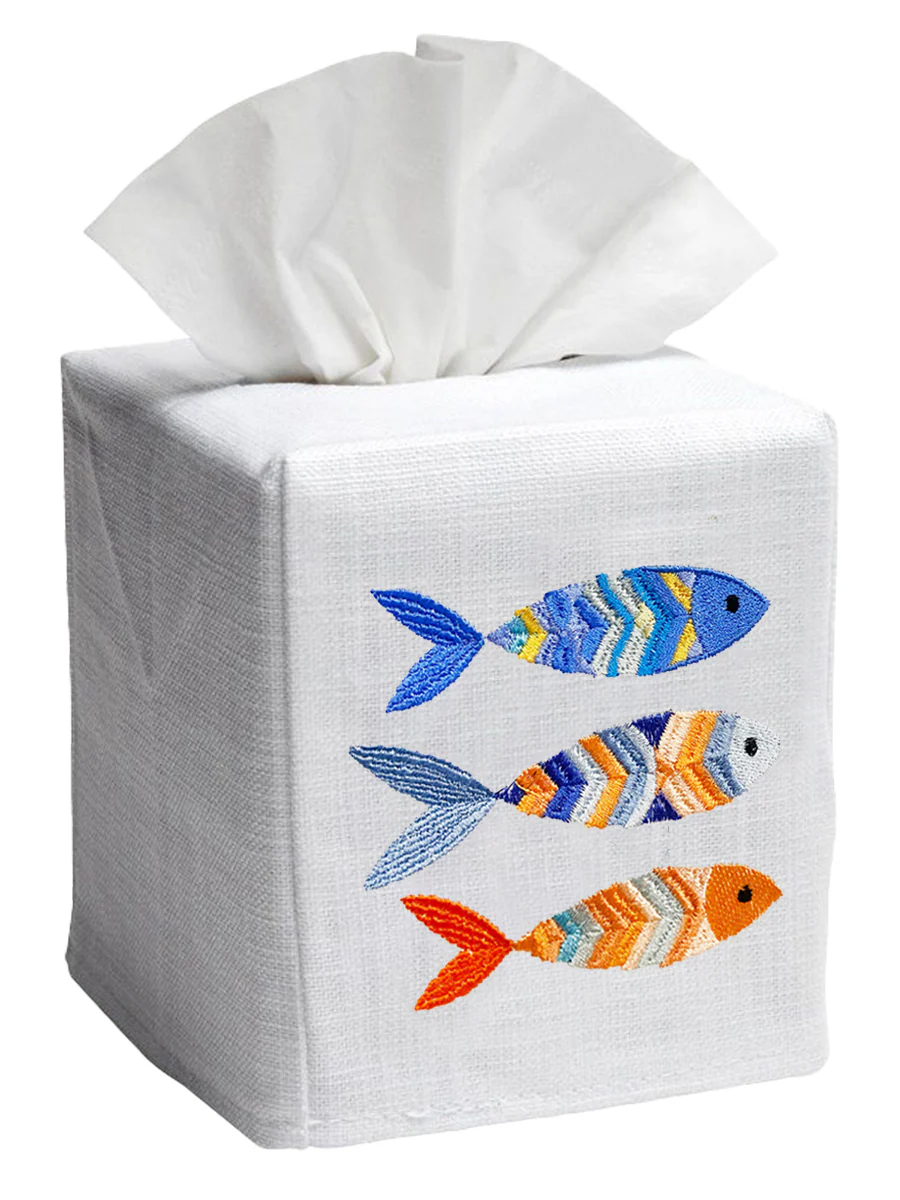 Tissue Box Cover, Three Fish - Image 2