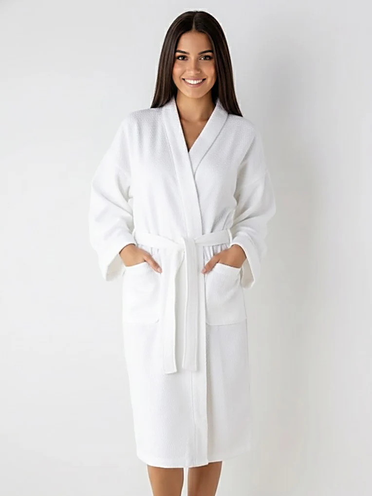Bathrobe - White Willow Weave - Image 3