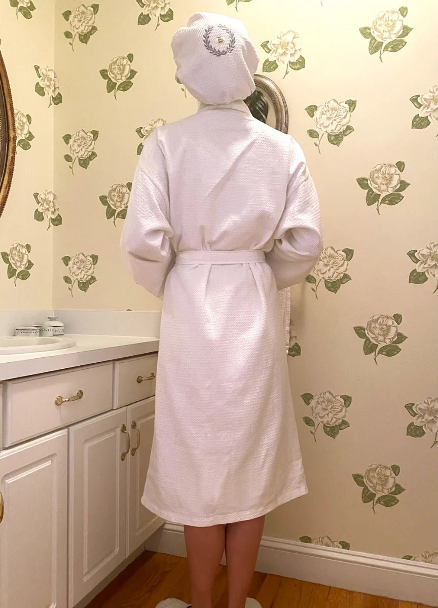 Bathrobe - White Willow Weave - Image 6