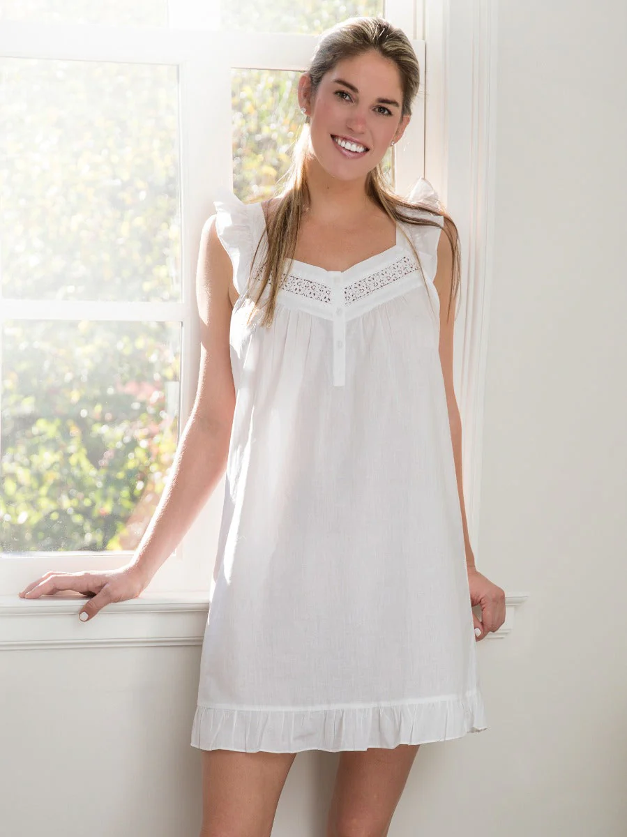 April White Cotton Nightgown - Image 4