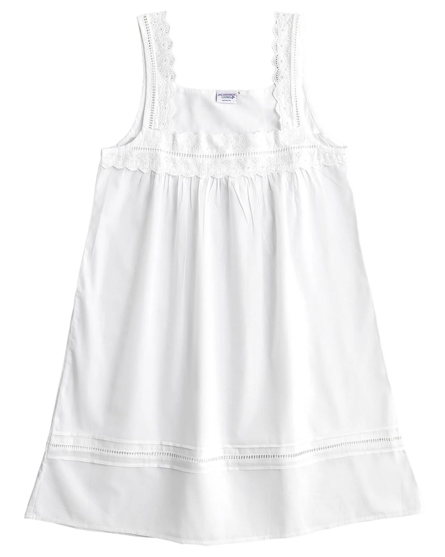 Maeve White Cotton Nightgown - Image 4