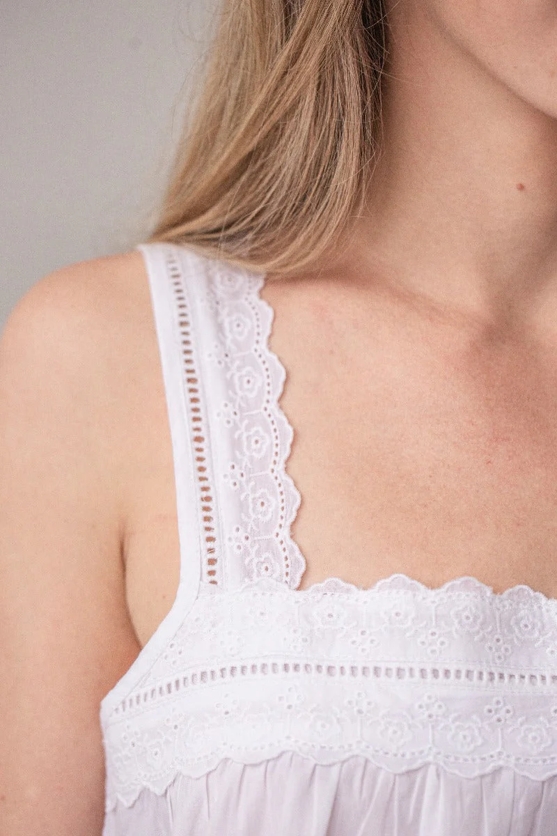 Maeve White Cotton Nightgown - Image 5
