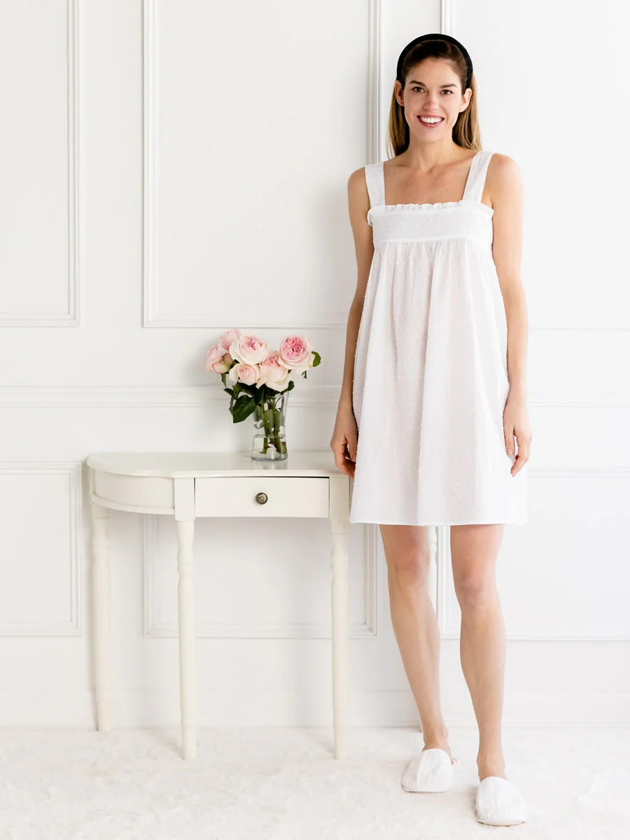 Annabelle White Cotton Nightgown - Image 3