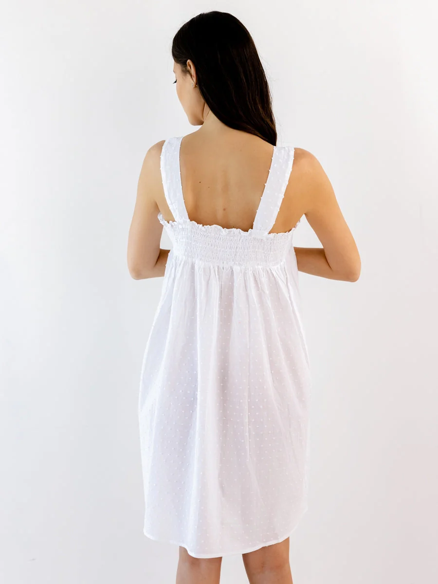 Annabelle White Cotton Nightgown - Image 4
