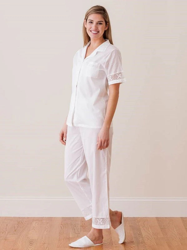 Alison White Cotton Pajamas - Image 3